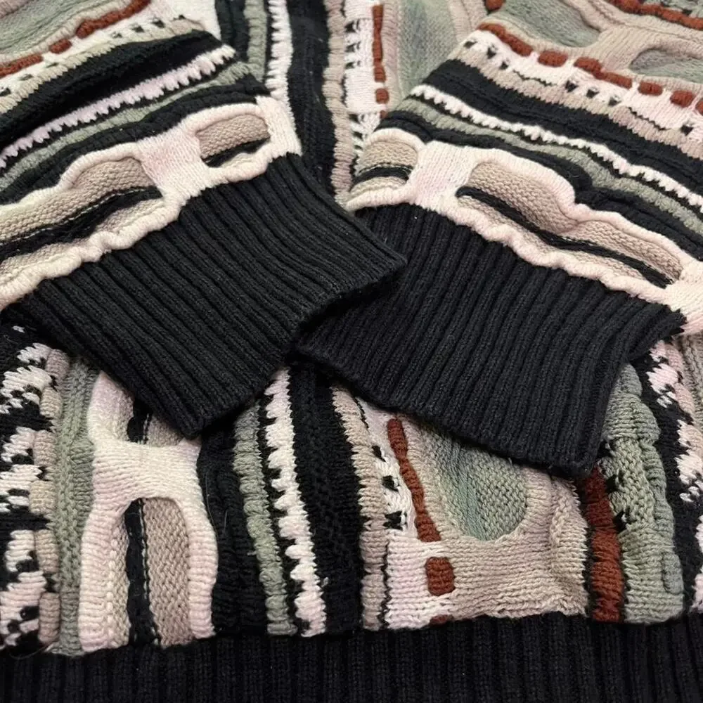 Coogi Original Style American Priority USA Green Cotton Sweater XXL Quiet Luxury - Picture 5 of 8